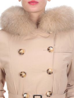 21002 DARK BEIGE Пальто зимнее женское MAILILUO (150 гр. холлофайбера) - Fashion фото 12