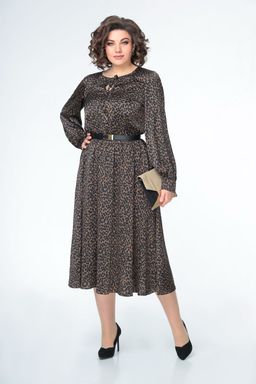 Платье Swallow 484 шоколадный ибрис