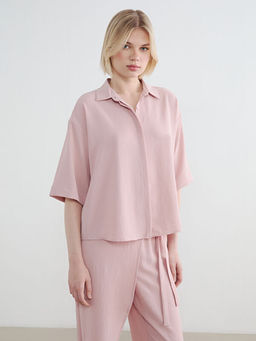 Oversize Krep Kad?n G?mlek