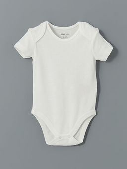 Bisiklet Yaka K?sa Kollu Erkek Bebek ??t??tl? Body