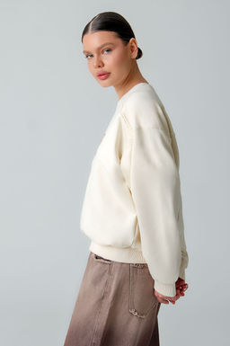 Арт. 1-3105 Свитшот женский 44-50 (4 шт) Цвет:бежевый - Калинка фото 13