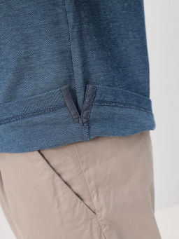 Джемпер мужской с воротником поло короткий рукав GREG G144V-PH4-OZ2 (голубой) фото 7