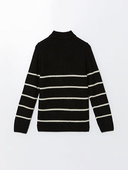 Dik Yaka Erkek ?ocuk Triko Kazak - Waikiki фото 3