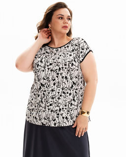 Футболка с рукавом кимоно из Искусственного шёлка - Elena sorti фото 3