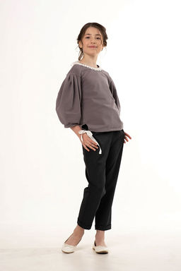 Школьные брюки для девочки Mooriposh, модель 0413