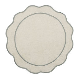 Салфетка под приборы Anemone из коллекции Trendy Ruffles, ?38 см, серый