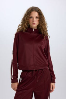 Oversize Genis Kal?p Cepli Fermuarl? Spor H?rka