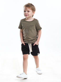 Комплект для мальчика детский сад UD 7886/22-9846 хаки/черный - Mini maxi фото 6