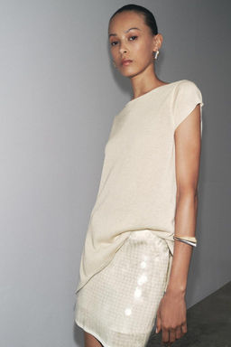 ASYMMETRIC HEM KNIT TOP - Zara фото 4