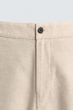 BERMUDA REGULAR FIT ESTRUCTURA / Beige claro - Zara фото 9
