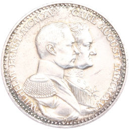 Монета 3 марки 1915 года A Германия (Саксен-Веймар-Эйзенах) 100 лет Великим герцогам