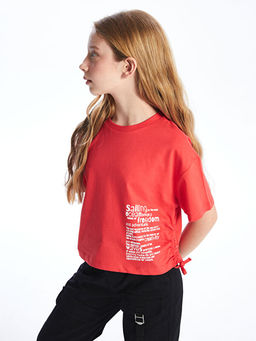 Bisiklet Yaka K?z ?ocuk Ti??rt