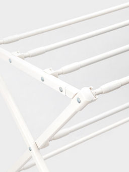 Сушилка для белья напольная LaDо́m, складная, раздвижная, металл, белая