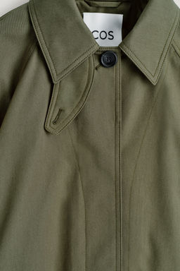 CHAQUETA DE TWILL DE ALGOD?N CORTE EVAS?