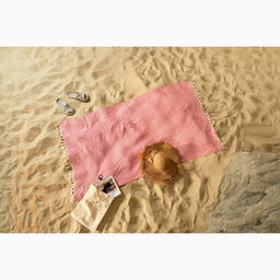 Пештемаль Полосы 100х180 см, розовый - Lovelife фото 7