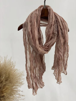 Палантин 180*85см однотонный 33-0001 пыльная роза