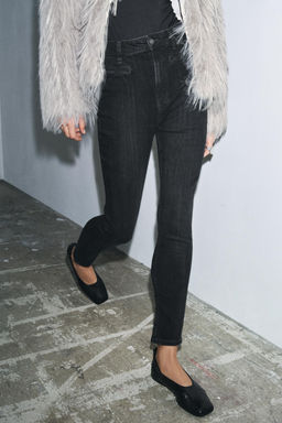 ZW COLLECTION HIGH-WAIST SKINNY JEANS - Zara фото 4