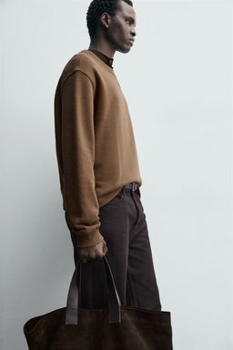 CREW NECK SWEATSHIRT WITH RIBBON DETAIL