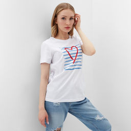 Футболка женская, белая, размер 46