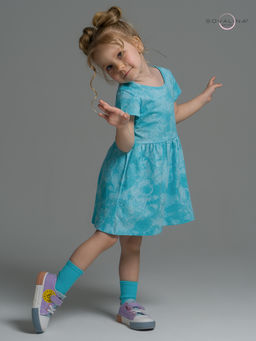 Платье Лето зайцы варенка бирюза - Sovalina фото 15