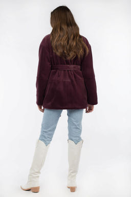 01-10241 Пальто женское демисезонное (пояс) - El podio фото 5