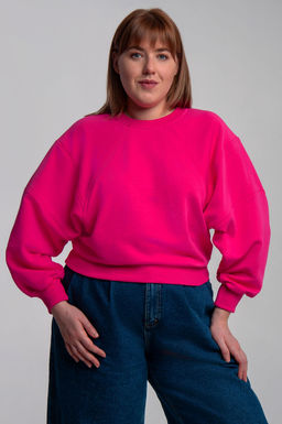 Арт. 15110/2 Свитшот женский укороченный one size (42-50) Цвет:фуксия