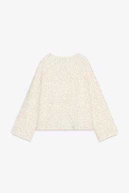 SEQUIN KNIT CARDIGAN - Zara фото 7