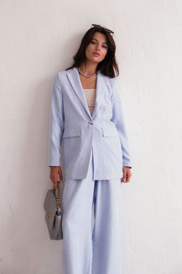 9851 Костюм брючный голубой - Martichelli фото 11