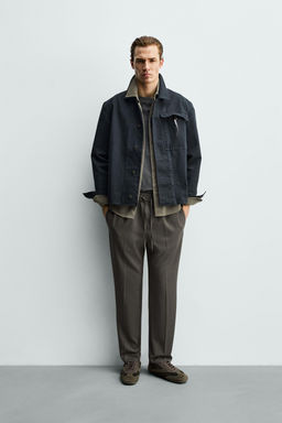 PANTAL?N CINTURA JOGGER CONFORT / Verde medio