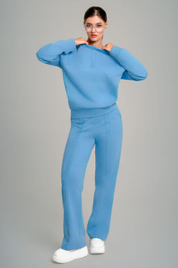 Арт. 2536 Костюм женский с брюками 44-52 (5 шт) Цвет:Голубой - Калинка фото 13