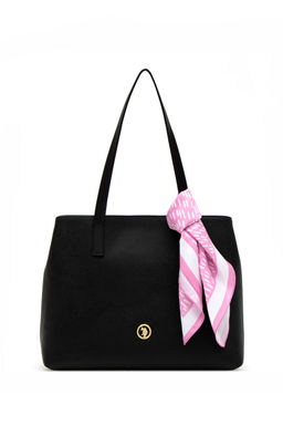 Женская черная подарочная сумка в штучной упаковке с шарфом Неожиданная скидка в корзине - U.s. polo assn фото 10