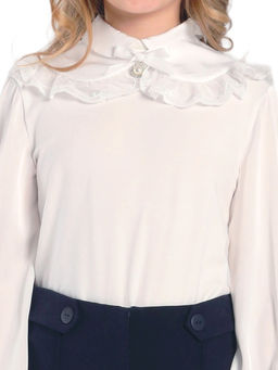 Школьная блузка для девочки О76556 - Карамелли фото 4