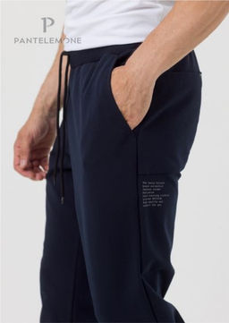 Мужские брюки зауженные из футера PDB-240