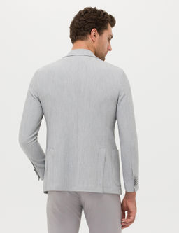 A__k Gri Ekstra Slim Fit Ceket