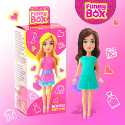 Игровой набор Funny Box Чудесные куколки: карточка, фигурка, аксессуары