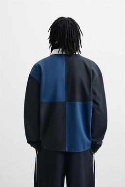 COLOUR BLOCK EMBROIDERED POLO SHIRT - Zara фото 3