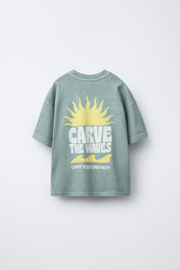 GARMENT DYE PRINT T-SHIRT AND BERMUDA SHORTS SET - Zara фото 3
