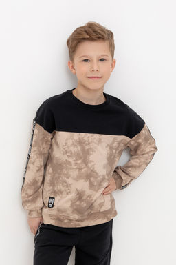 КР 302602/темно-бежевый,тай-дай к508 джемпер для мал - Crockid фото 9