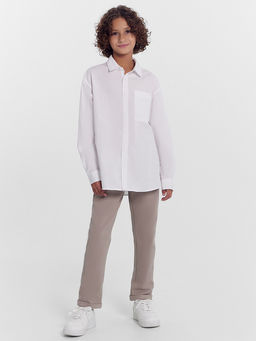 Брюки для мальчиков в коричневом цвете