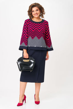 Костюм Aira Style 24126 Малоново синий