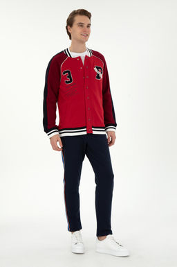 Мужской красный вязаный кардиган Неожиданная скидка в корзине - U.s. polo assn фото 4