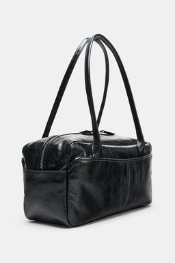 LEATHER BOWLING BAG - Zara фото 3