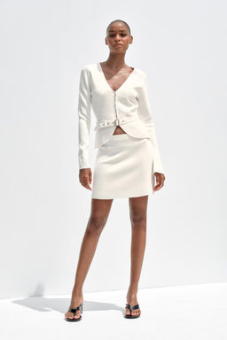 PLAIN KNIT CARDIGAN WITH BELT - Zara фото 12
