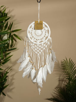 Ловец снов «Белый цветочек», 12×50 см