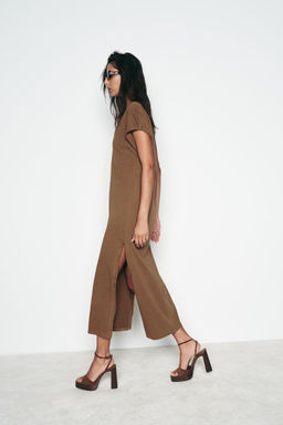 WASHED MIDI DRESS - Zara фото 11