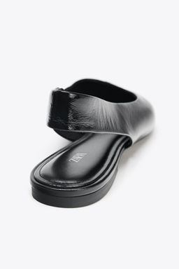 LEATHER SLINGBACK BALLERINA