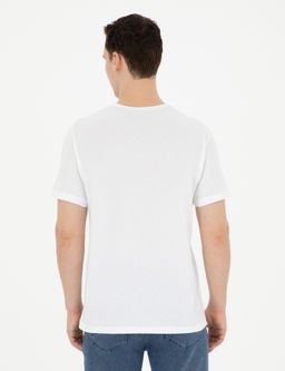Beyaz Slim Fit Ti__rt