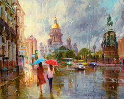 Картина по номерам на холсте и подрамнике 40х50 см