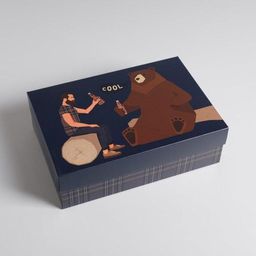 Коробка подарочная складная, упаковка, «Для настоящего мужчины», 30 х 20 х 9 см