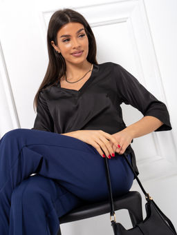 Блуза Ольга_О171/черный - Ihomelux фото 21